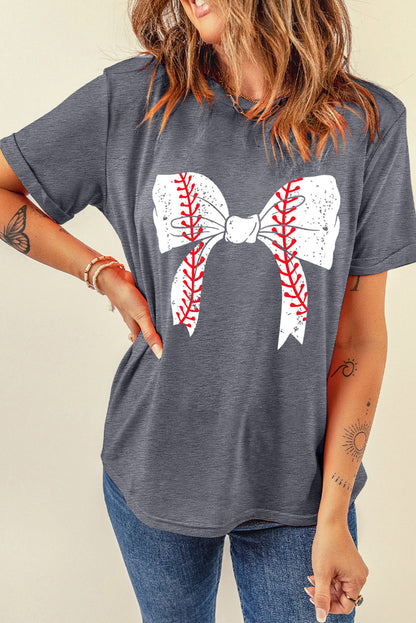 Gray Baseball Graphic Tee