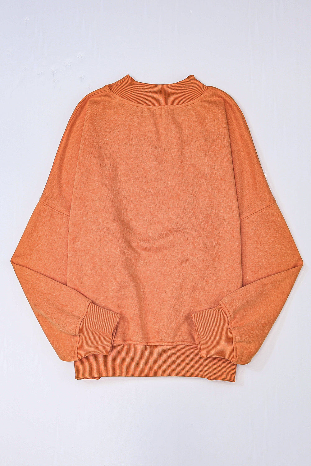 Brown Drop Shoulder Crew Neck Pullover Sweatshirt