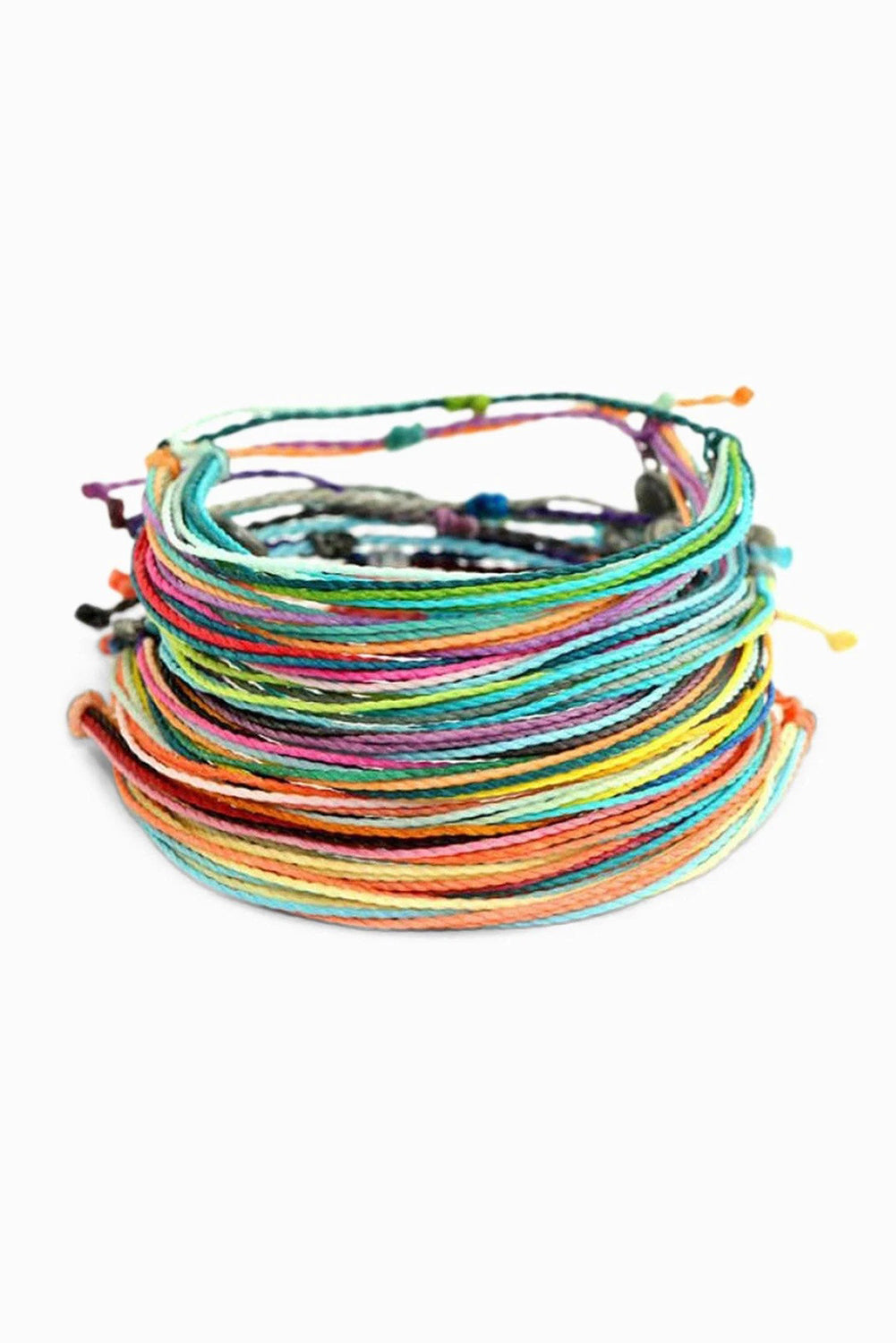 Multi Color Wax Rope Woven Bracelet Set