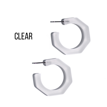 Kay Octagon Hoop Earrings