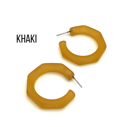 Kay Octagon Hoop Earrings