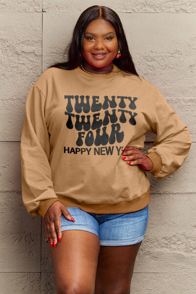 TWENTY TWENTY FOUR HAPPY NEW YEAR Sweatshirt