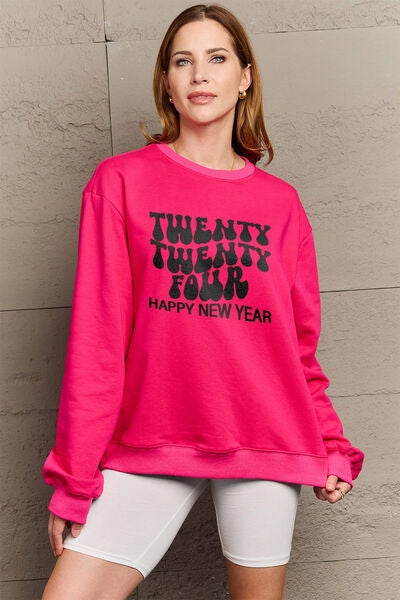 TWENTY TWENTY FOUR HAPPY NEW YEAR Sweatshirt