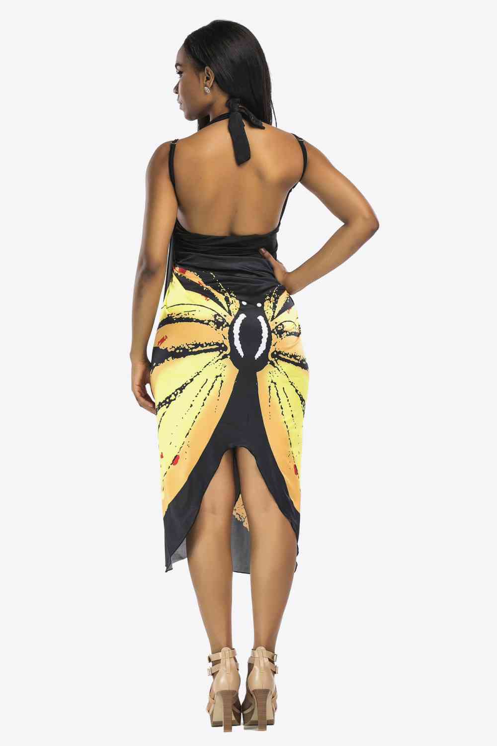 Butterfly Spaghetti Strap Cover Up