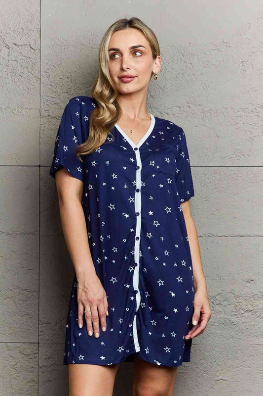 MOON NITE Quilted Quivers Sleepwear Dress