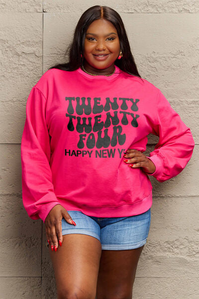 TWENTY TWENTY FOUR HAPPY NEW YEAR Sweatshirt