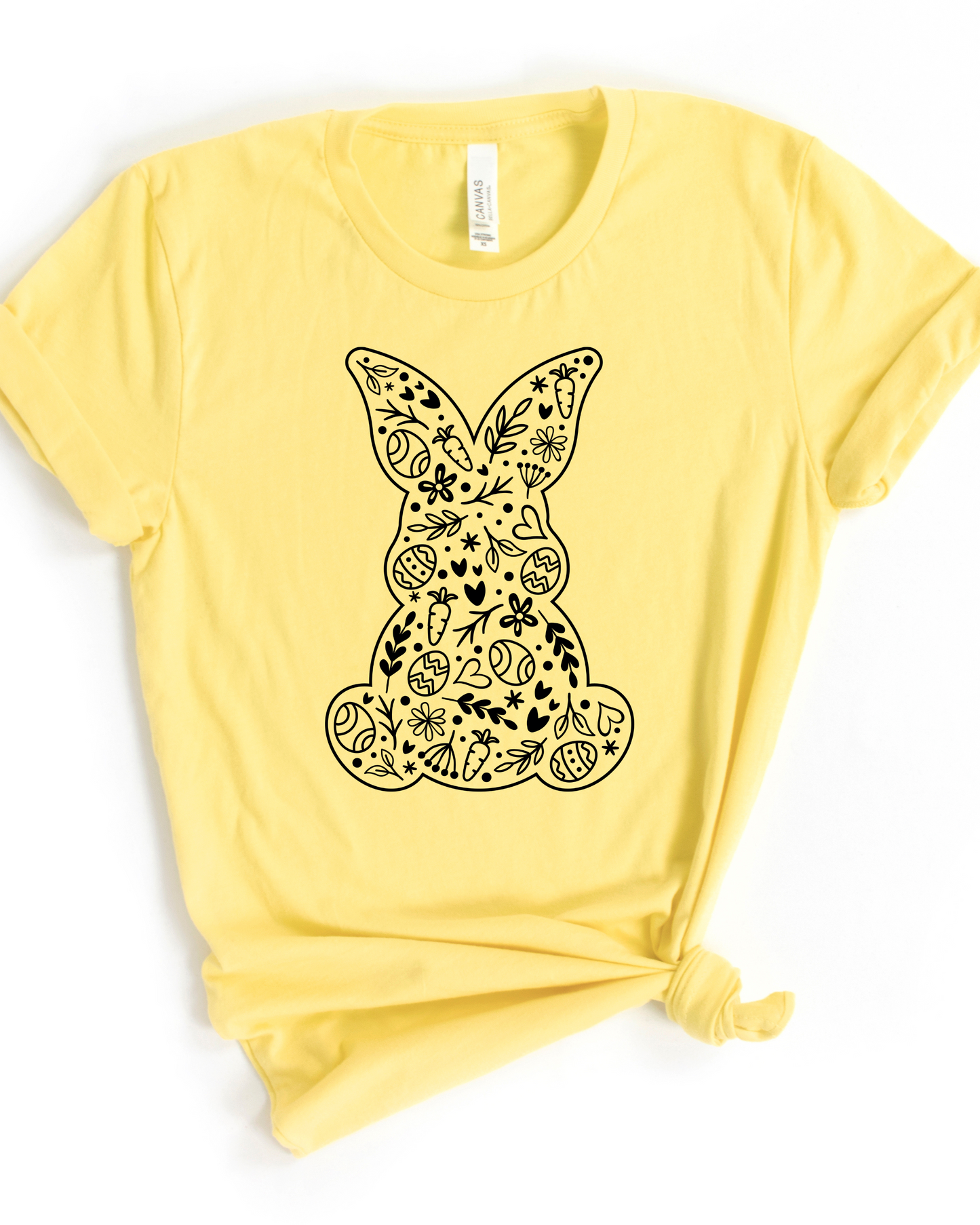 BUNNY OUTLINE TEE (BELLA CANVAS)