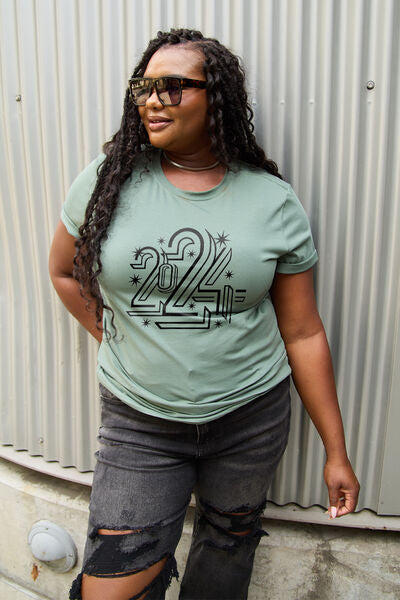 Simply Love 2024 Full Size Round Neck Tee